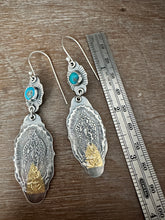 Load image into Gallery viewer, Our Lady of Guadalupe and turquoise earrings