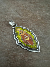 Load image into Gallery viewer, Cloisonné Owl Pendant.