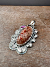 Load image into Gallery viewer, A Unique Cobalto Calcite with a garnet accent