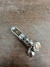 Load image into Gallery viewer, Handmade Feather Tassel with Quartz Crystal