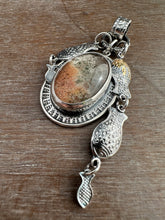 Load image into Gallery viewer, Lodalite Quartz Fish Parable Pendant 3
