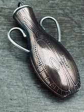 Load image into Gallery viewer, Amphora Pendant with etched hand drawing 3