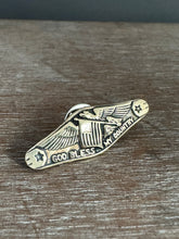 Load image into Gallery viewer, Vintage WWii God Bless my Country pin, scatter pin, lapel pin, tack pin
