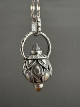 Load image into Gallery viewer, Vintage crystal and Citrine dragon egg medallion