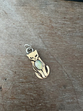 Load image into Gallery viewer, Bronze Kitty Pet with Opal