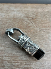 Load image into Gallery viewer, Tourmaline Crystal and Vintage Swarovski Medallion