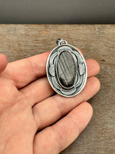 Load image into Gallery viewer, Double sided Jewel owl with hypersthene