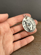 Load image into Gallery viewer, Jewel Cat with Grey Moonstone and Brown Tourmaline