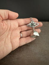 Load image into Gallery viewer, Candy Cane With handmade bell Pendant