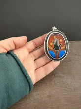 Load image into Gallery viewer, The Hand of the Maker, Coisonne Enamel Medallion
