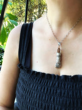 Load image into Gallery viewer, Handmade Feather Tassel with Quartz Crystal