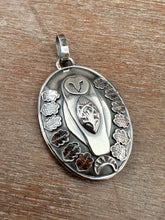 Load image into Gallery viewer, Double sided Jewel owl with cacoxenite