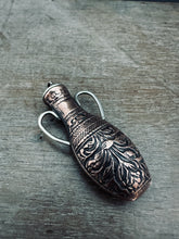 Load image into Gallery viewer, Amphora Pendant with etched hand drawing 4