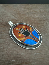 Load image into Gallery viewer, The Hand of the Maker, Coisonne Enamel Medallion