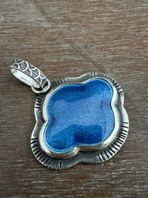 Load image into Gallery viewer, Storm Cloud Enameled pendant