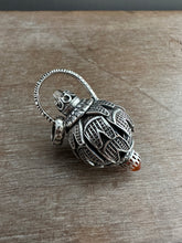 Load image into Gallery viewer, Vintage crystal and carnelian dragon egg medallion