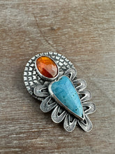 Load image into Gallery viewer, Leland Blue and Orange Kyanite Sacred Heart