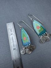 Load image into Gallery viewer, Green Door Enamel Earrings