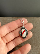 Load image into Gallery viewer, Small Candy Cane Snowflake Pendant