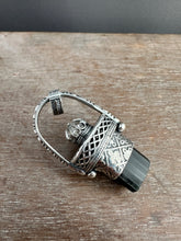 Load image into Gallery viewer, Tourmaline Crystal and Vintage Swarovski Medallion