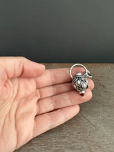 Load image into Gallery viewer, Vintage crystal and Citrine dragon egg medallion