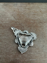 Load image into Gallery viewer, Vintage Swarovski moon and moth prism medallion