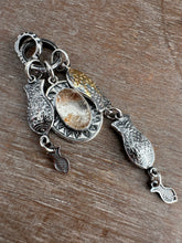 Load image into Gallery viewer, Lodolite Quartz Fish Parable Pendant 1