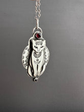 Load image into Gallery viewer, Jewel Cat with Garnets