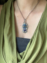 Load image into Gallery viewer, Cloisonné and Lapis Medallion