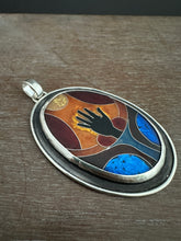 Load image into Gallery viewer, The Hand of the Maker 2, Coisonne Enamel Medallion