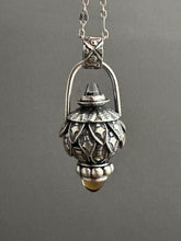 Load image into Gallery viewer, Vintage crystal and citrine dragon egg medallion