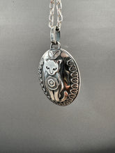 Load image into Gallery viewer, Double sided Jewel Cat with a golden sheen obsidian