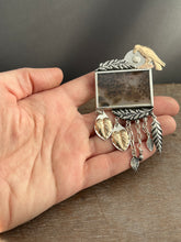 Load image into Gallery viewer, Golden Raven Brooch/Pendant