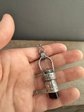 Load image into Gallery viewer, Tourmaline Crystal and Vintage Swarovski Medallion