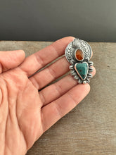 Load image into Gallery viewer, Leland Blue and Orange Kyanite Sacred Heart