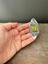 Load image into Gallery viewer, Fern and Vesuvianite pendant