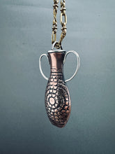 Load image into Gallery viewer, Amphora Pendant with etched hand drawing 2