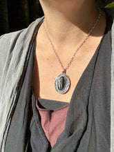 Load image into Gallery viewer, Double sided Jewel owl with hypersthene