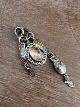 Load image into Gallery viewer, Lodolite Quartz Fish Parable Pendant 1