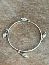 Load image into Gallery viewer, Sterling silver patterned Jingle bangle