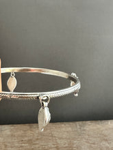 Load image into Gallery viewer, Sterling silver patterned Jingle bangle