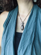 Load image into Gallery viewer, Amphora Pendant with etched hand drawing 2