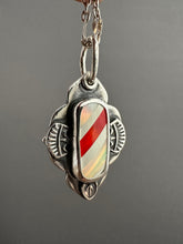 Load image into Gallery viewer, Small Candy Cane Snowflake Pendant