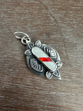 Load image into Gallery viewer, Small Candy Cane Snowflake Pendant