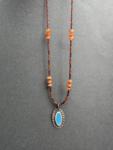 Load image into Gallery viewer, Enameled Oval Pendant