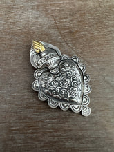 Load image into Gallery viewer, Elaborate Sacred Heart pendant