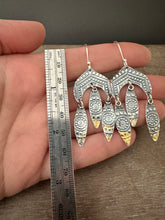 Load image into Gallery viewer, Large Patterned dangle earrings