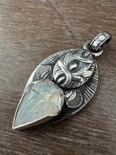 Load image into Gallery viewer, Carved moonstone medallion