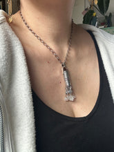 Load image into Gallery viewer, Smokey Quartz Crystal and Herkimer Crystal Medallion