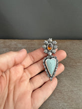 Load image into Gallery viewer, Leland Blue and Montana agate Sacred Heart